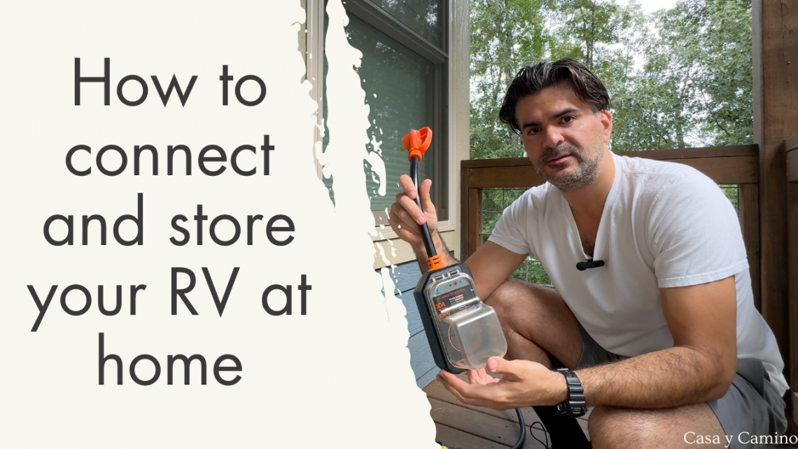 How to Connect and Store Your RV at Home